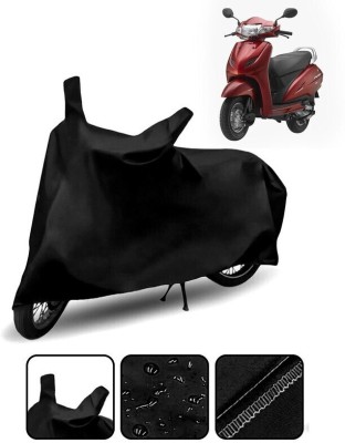 Lakshmina Enterprises Waterproof Two Wheeler Cover for Honda(Activa 6G, Black)