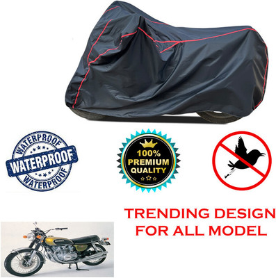 THE REAL ARV Waterproof Two Wheeler Cover for Honda(CB 500, Black)