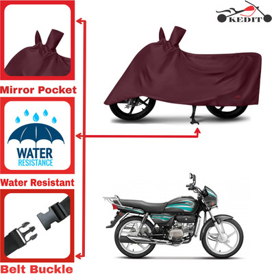 KEDIT Two Wheeler Cover for Hero(MotoCorp Splendor Plus, Maroon)