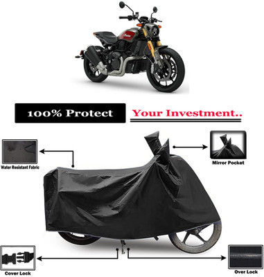 Amexride Two Wheeler Cover for Indian(FTR 1200, Black)