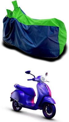 Mdstar Waterproof Two Wheeler Cover for Bajaj(Chetak, Green)