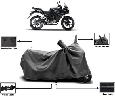 Amexride Two Wheeler Cover for Bajaj(Pulsar AS 150, Grey)