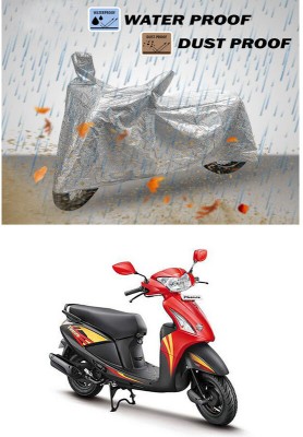 RWT Waterproof Two Wheeler Cover for Hero(Pleasure, Silver)