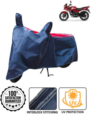 AutoRetail Waterproof Two Wheeler Cover for Bajaj(Discover 150 f, Blue, Red)