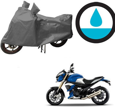 DeepShakshi AUTOMOTIVE Waterproof Two Wheeler Cover for Mahindra(MOJO XT 300, Grey)
