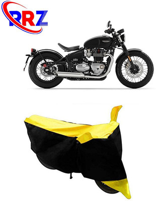 RRZ Waterproof Two Wheeler Cover for Triumph(Bonneville Bobber, Black, Yellow)
