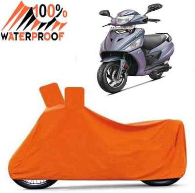 ROYAL AUTO MART Waterproof Two Wheeler Cover for Hero(Maestro Edge 125, Orange)