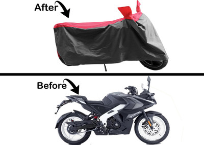 Archistylo Waterproof Two Wheeler Cover for Bajaj(Pulsar RS200 BS6, Red)