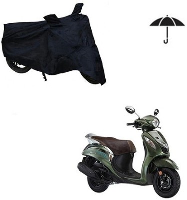 MMSSTAR Waterproof Two Wheeler Cover for Yamaha(Fascino, Black)