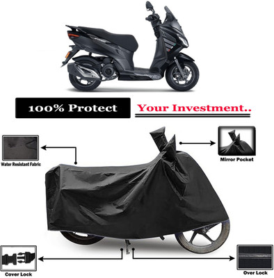 Amexride Two Wheeler Cover for Aprilia(SXR 160 BS6, Black)