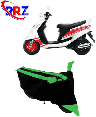 RRZ Waterproof Two Wheeler Cover for Mahindra(Rodeo UZO, Black, Green)