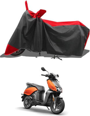 WMIZEXA Waterproof Two Wheeler Cover for Hero Electric(Red, Black)