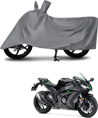 MMSSTAR Waterproof Two Wheeler Cover for Kawasaki(Ninja ZX-10R SE, Grey)