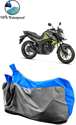 APNEK Waterproof Two Wheeler Cover for Honda(CB Hornet 160R, Grey, Blue)