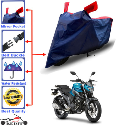 AASHTIK MART Two Wheeler Cover for Yamaha(FZ 25, Red, Blue)