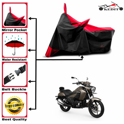 AASHTIK MART Two Wheeler Cover for Suzuki(Intruder, Red, Black)