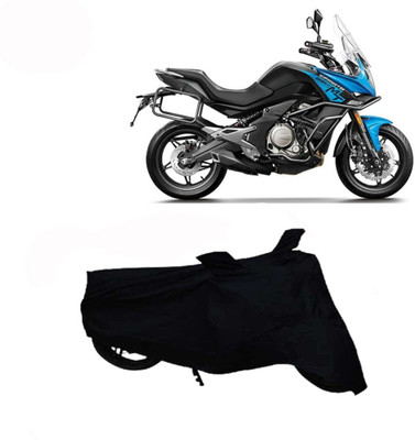 DeepShakshi AUTOMOTIVE Waterproof Two Wheeler Cover for CFMoto(650MT, Black)