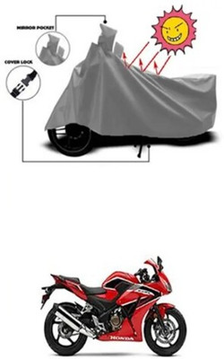 JVBRANGI Waterproof Two Wheeler Cover for Honda(CB300R, Grey)