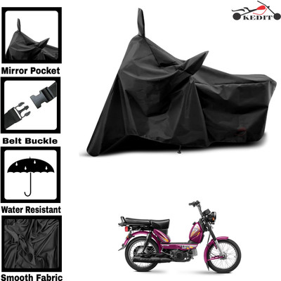 AASHTIK MART Two Wheeler Cover for TVS(XL 100 Heavy Duty, Black)