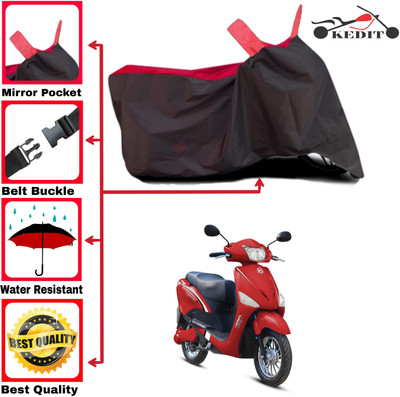 KEDIT Two Wheeler Cover for Hero(Electric Optima, Red, Black)