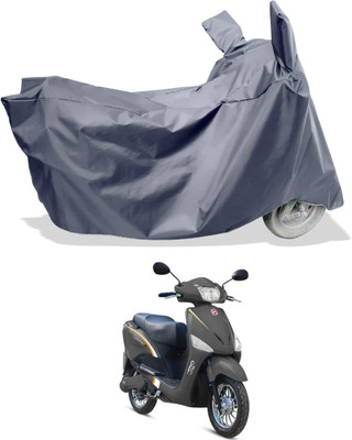 Amexride Two Wheeler Cover for Hero Electric(Electric Optima Li BS6, Grey)