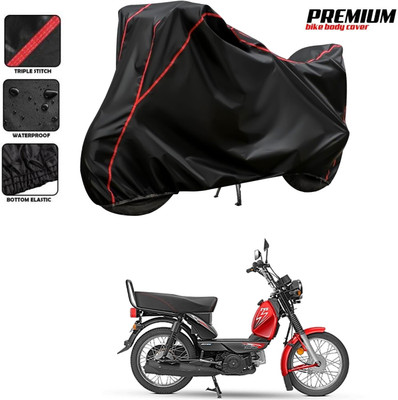 DeepShakshi AUTOMOTIVE Two Wheeler Cover for TVS(XL 100 Comfort, Black, Red)