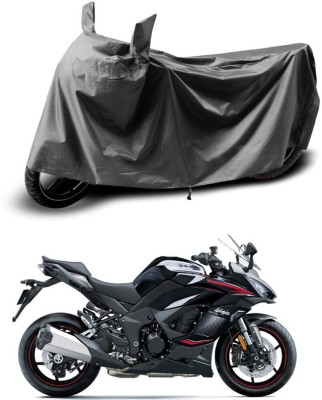 Gali Bazar Waterproof Two Wheeler Cover for Kawasaki(Grey)