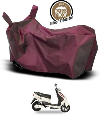 ANTHUB Waterproof Two Wheeler Cover for Okinawa(Maroon)