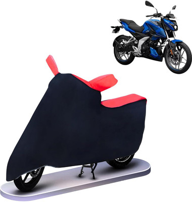 KEDIT Two Wheeler Cover for Bajaj(Pulsar N160, Red, Black)