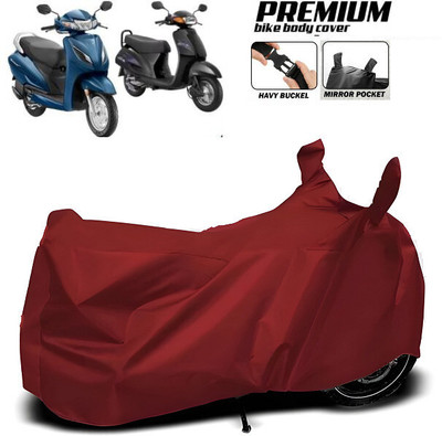 smwzxyu Waterproof Two Wheeler Cover for Hero, Honda, Bajaj, TVS, Suzuki(Maroon)