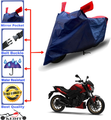 KEDIT Two Wheeler Cover for Bajaj(Dominar 250, Red, Blue)