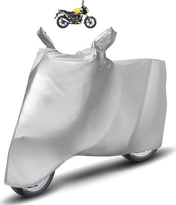 Caronix Two Wheeler Cover for TVS(Raider, Silver)