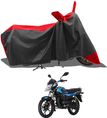KEDIT Two Wheeler Cover for Bajaj(Platina 110, Red)