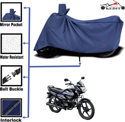 KEDIT Two Wheeler Cover for Hero(Blue)