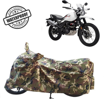 ROYAL AUTO MART Waterproof Two Wheeler Cover for Hero(Xpulse 200T, Green, Multicolor)