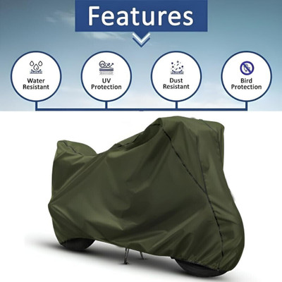 OliverX Waterproof Two Wheeler Cover for TVS(Apache RTR 160, Green)