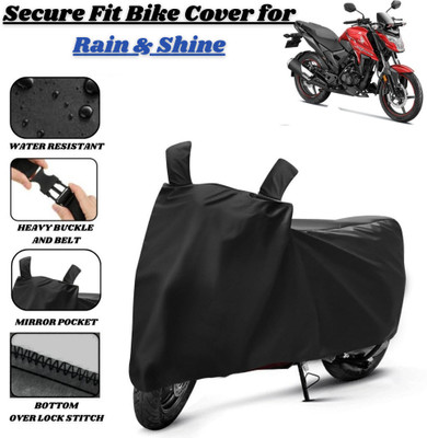 Delphinium Waterproof Two Wheeler Cover for Honda(Xblade, Black)