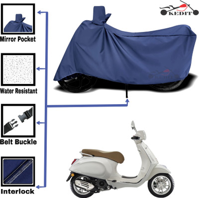 KEDIT Two Wheeler Cover for Universal For Bike(VXL 125 BS6, Blue)