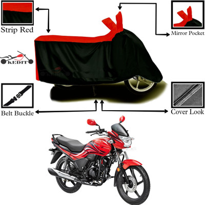 DeepShakshi AUTOMOTIVE Two Wheeler Cover for Hero(Passion Xpro, Red, Black)