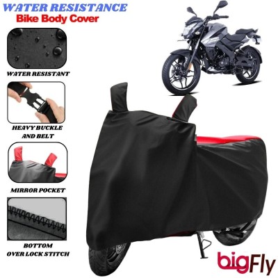 Big fly Two Wheeler Cover for Bajaj(Pulsar NS 160, Black, Red)