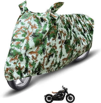 MOCKHE Waterproof Two Wheeler Cover for JAWA(Perak, Green)
