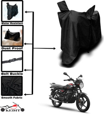 KEDIT Two Wheeler Cover for Bajaj(Black)