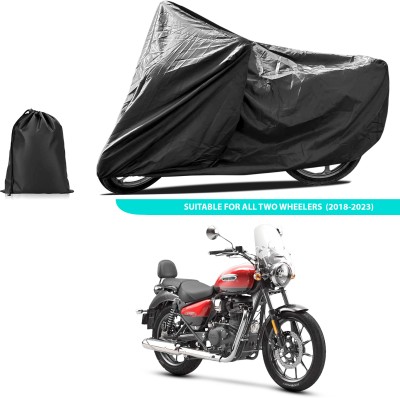 PAGORA Two Wheeler Cover for Royal Enfield(Meteor 350, Black)