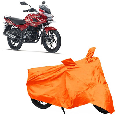 ROYAL AUTO MART Two Wheeler Cover for Bajaj(Discover 150 f, Orange)