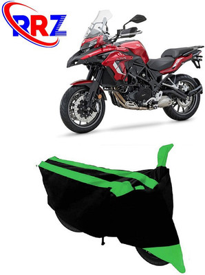 RRZ Waterproof Two Wheeler Cover for Benelli(TRK 502, Black, Green)