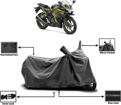Amexride Two Wheeler Cover for Honda(CBR 250R, Grey)