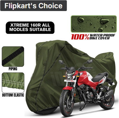 xodi Waterproof Two Wheeler Cover for Hero(Xtreme 160 R, Green, Black)