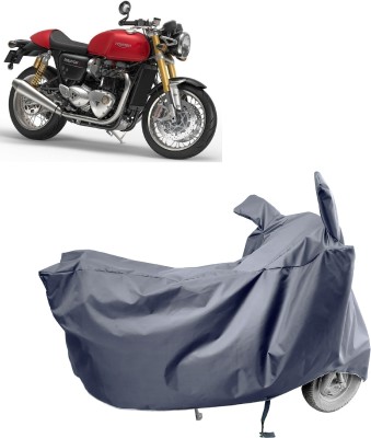 Amexride Two Wheeler Cover for Triumph(Thruxton 1200 R, Grey)