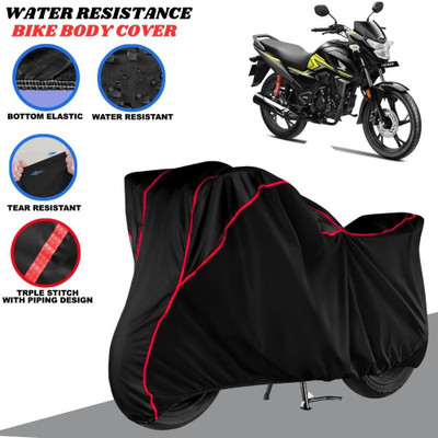 SRP PRODUCT Waterproof Two Wheeler Cover for Honda(SP 125, Black, Red)