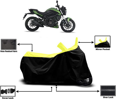 Amexride Two Wheeler Cover for Bajaj(Dominar 400, Yellow)